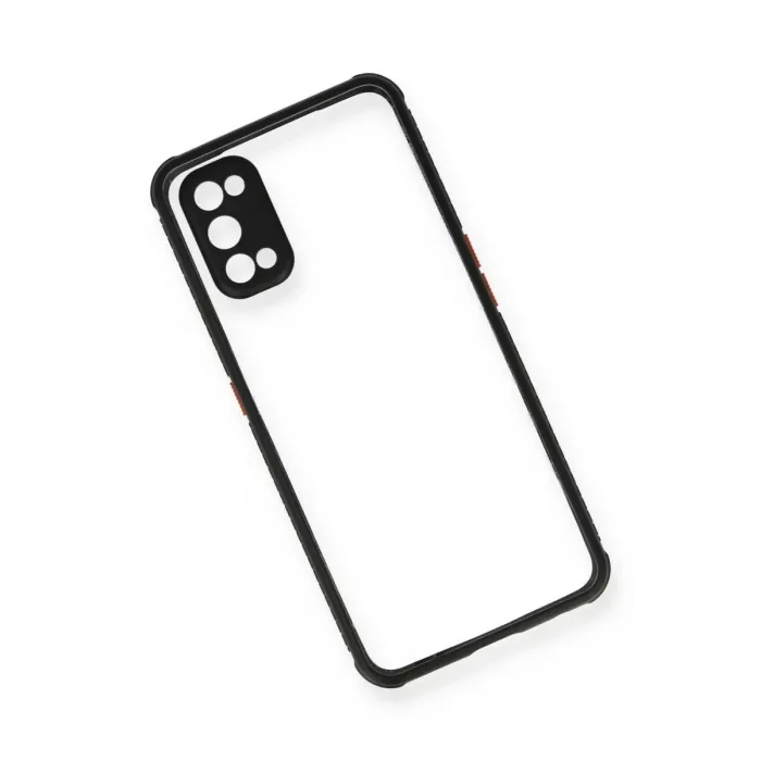 Newface Realme 7 Pro Kılıf Miami Şeffaf Silikon - Siyah