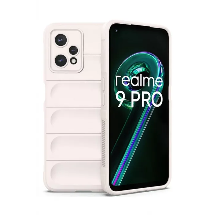 Newface Realme 9 Pro 5G Kılıf Optimum Silikon - Krem