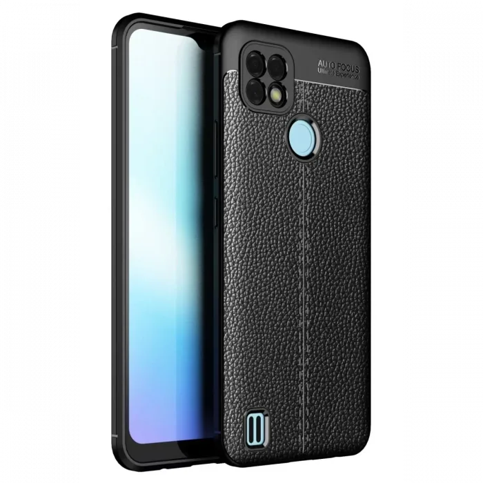 Newface Realme C25 Kılıf Auto Focus Kapak - Siyah