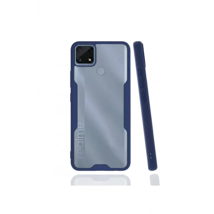 Newface Realme C25 Kılıf Platin Silikon - Lacivert