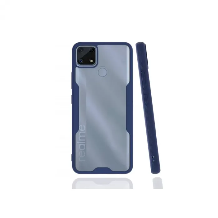 Newface Realme C25 Kılıf Platin Silikon - Lacivert