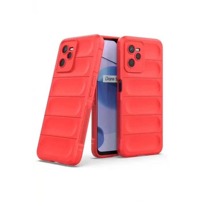 Newface Realme C35 Kılıf Optimum Silikon - Kırmızı