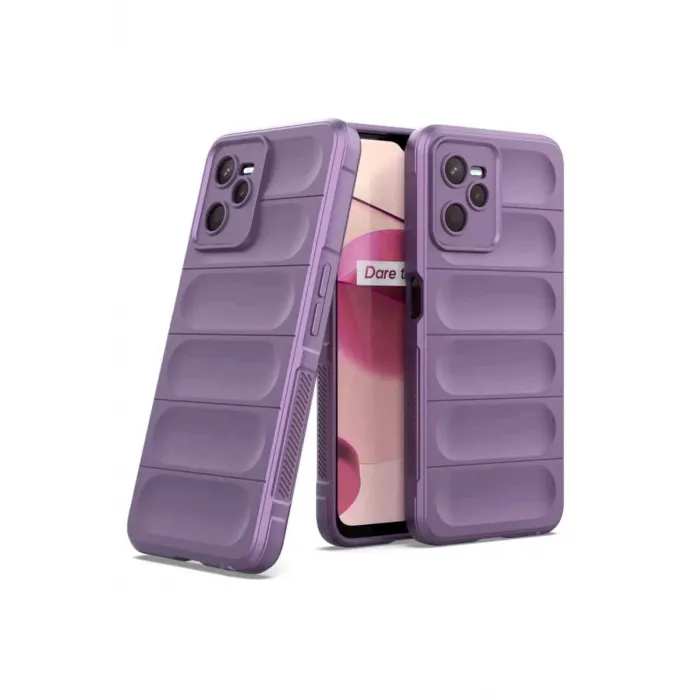 Newface Realme C35 Kılıf Optimum Silikon - Mor