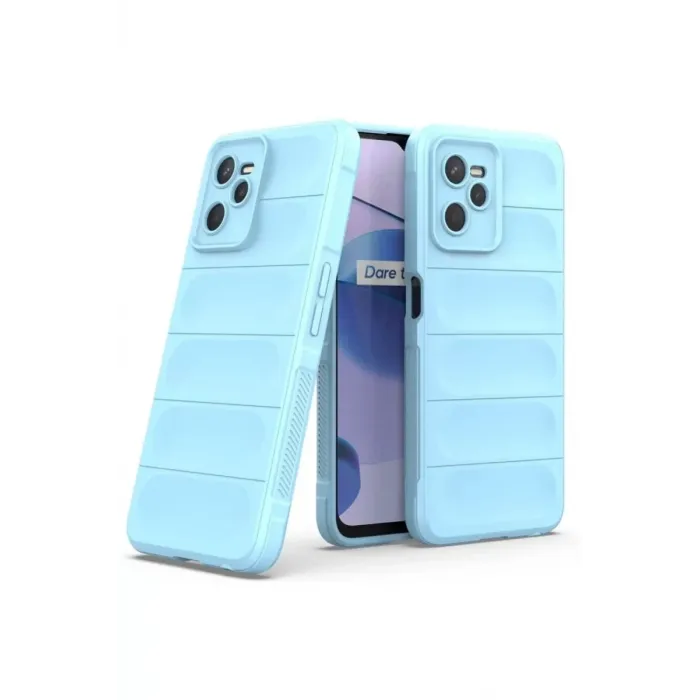 Newface Realme C35 Kılıf Optimum Silikon - Sky Blue