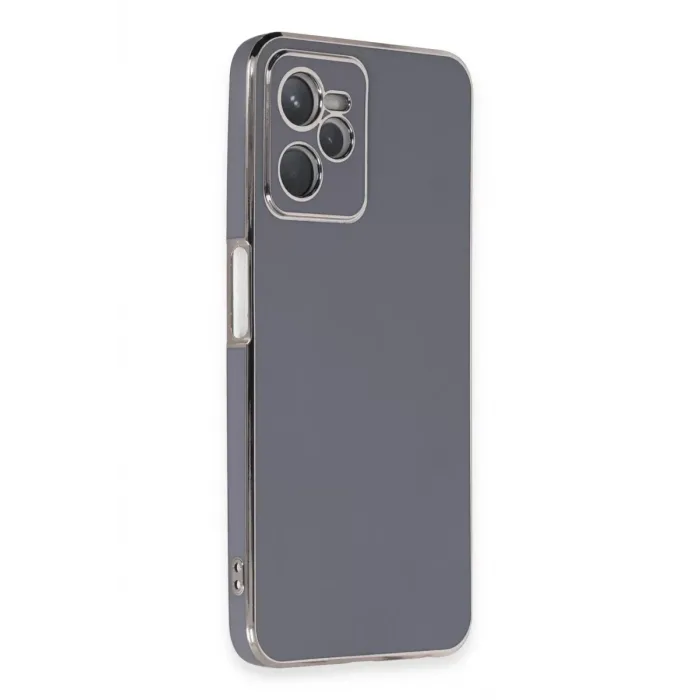 Newface Realme C35 Kılıf Volet Silikon - Mavi