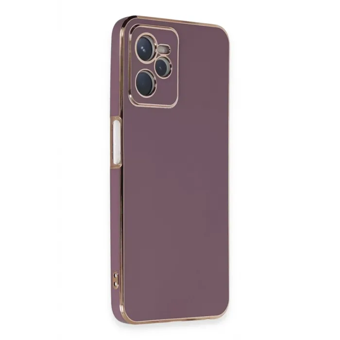 Newface Realme C35 Kılıf Volet Silikon - Mor