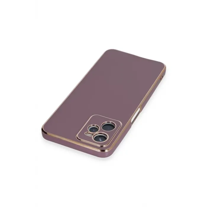 Newface Realme C35 Kılıf Volet Silikon - Mor