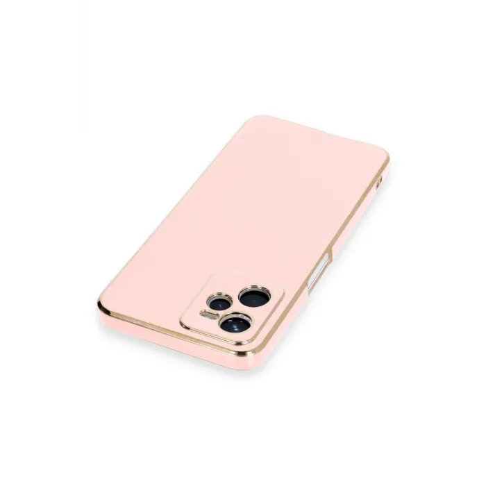 Newface Realme C35 Kılıf Volet Silikon - Pembe