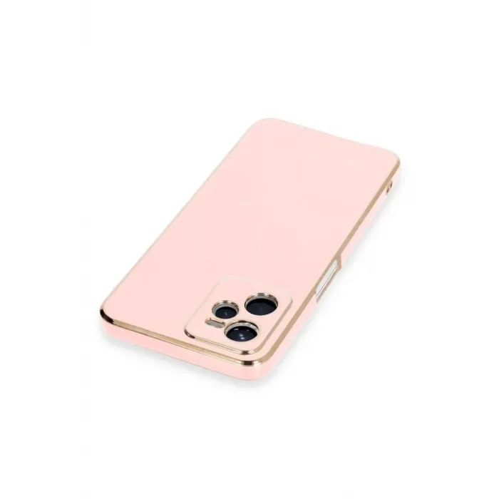 Newface Realme C35 Kılıf Volet Silikon - Pembe