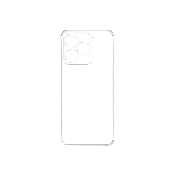 Newface Realme C53 Kılıf Lüx Şeffaf Silikon