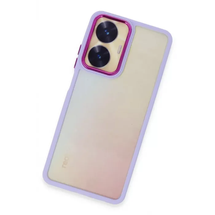 Newface Realme C55 Kılıf Dora Kapak - Lila