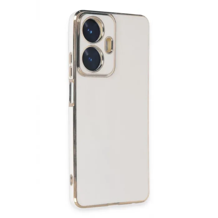 Newface Realme C55 Kılıf Volet Silikon - Beyaz