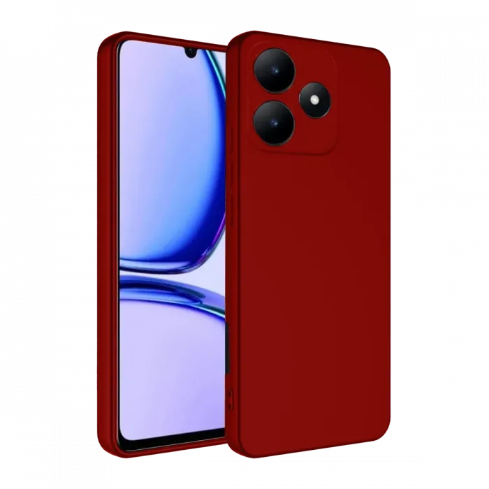 Newface Realme C61 Kılıf First Silikon - Kırmızı