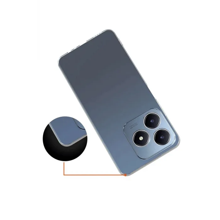 Newface Realme C61 Kılıf Lüx Şeffaf Silikon