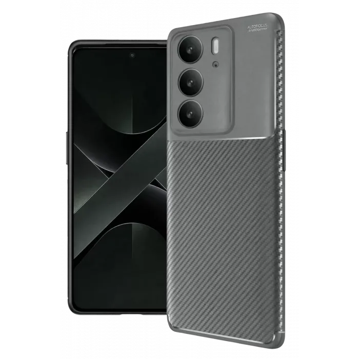 Newface Realme C75 4G Auto Focus Karbon Kapak - Gri