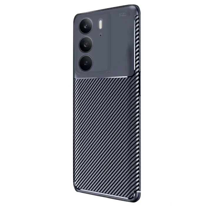 Newface Realme C75 4G Auto Focus Karbon Kapak - Lacivert