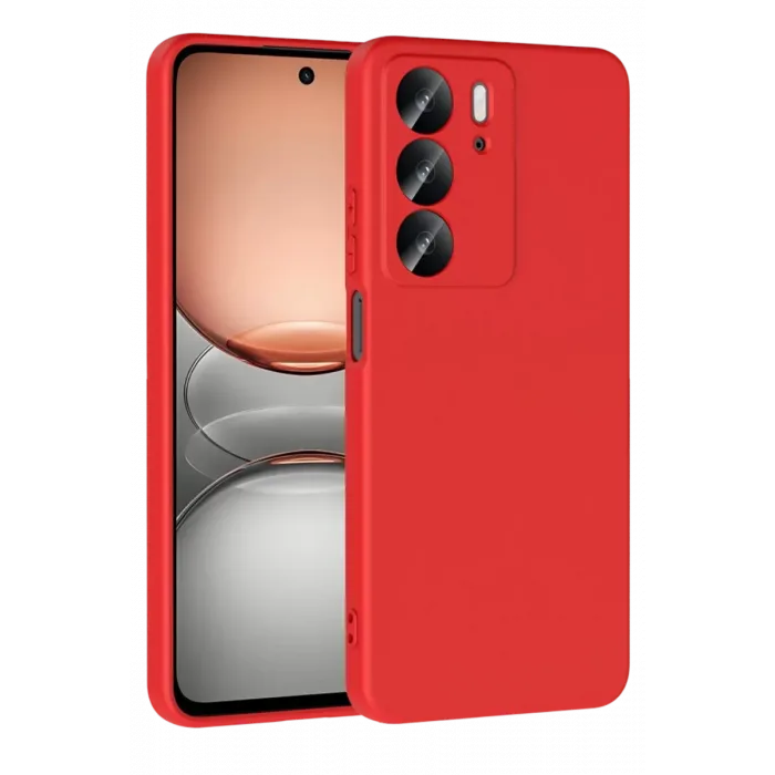 Newface Realme C75 4G First Silikon - Kırmızı