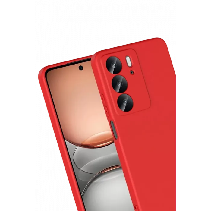 Newface Realme C75 4G First Silikon - Kırmızı