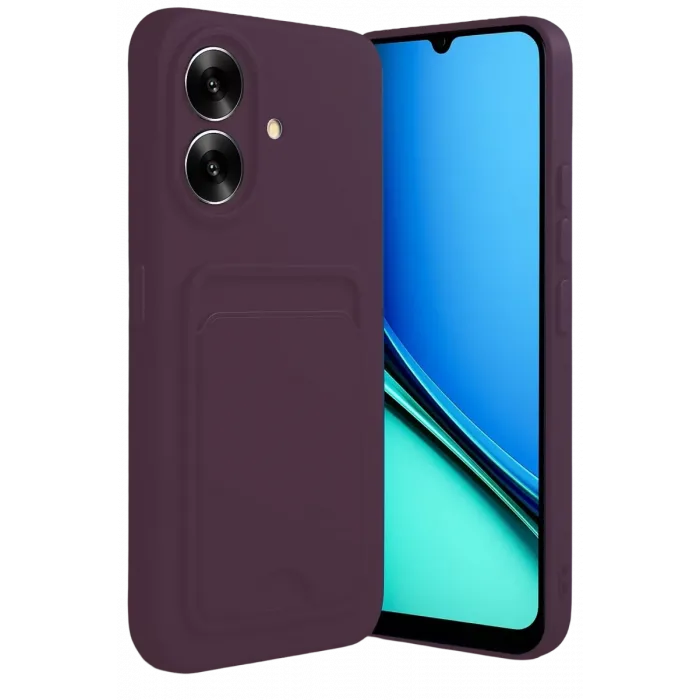 Newface Realme Note 60 Kelvin Kartvizitli Silikon - Derin Mor