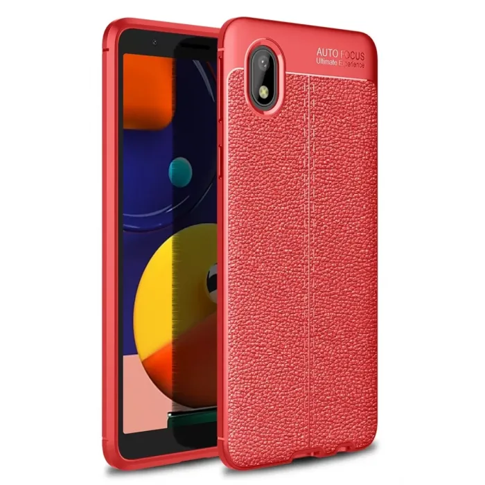 Newface Samsung Galaxy A01 Core Kılıf Auto Focus Kapak - Kırmızı
