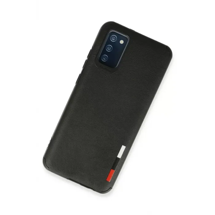 Newface Samsung Galaxy A02S Kılıf Loop Deri Silikon - Siyah