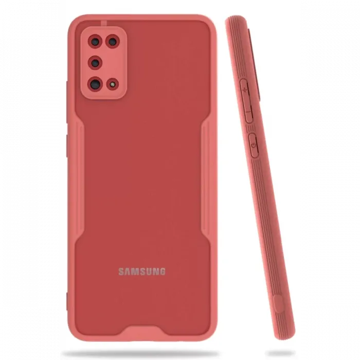 Newface Samsung Galaxy A02S Kılıf Platin Silikon - Pembe