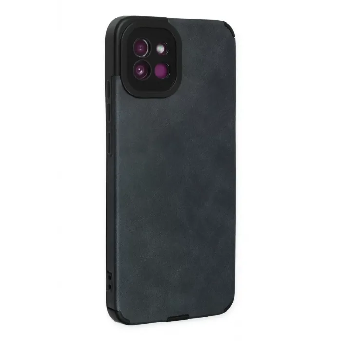 Newface Samsung Galaxy A03 Kılıf Loop Deri Silikon - Lacivert