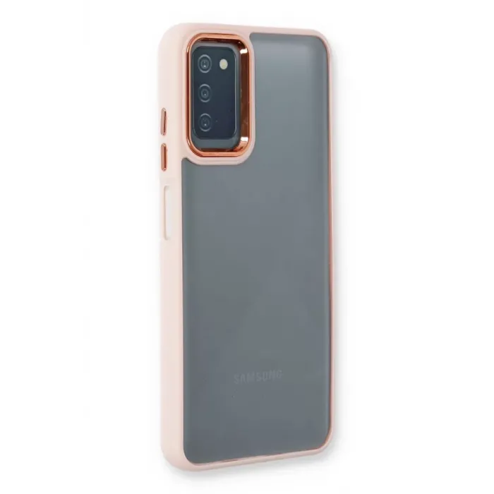 Newface Samsung Galaxy A03S Kılıf Dora Kapak - Pudra