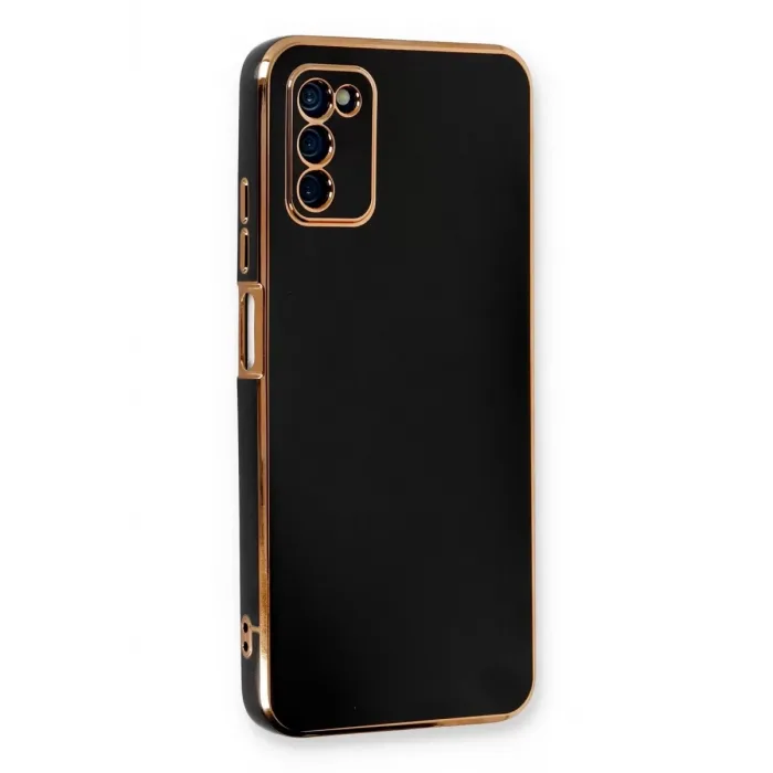 Newface Samsung Galaxy A03S Kılıf Volet Silikon - Siyah