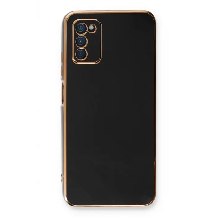 Newface Samsung Galaxy A03S Kılıf Volet Silikon - Siyah