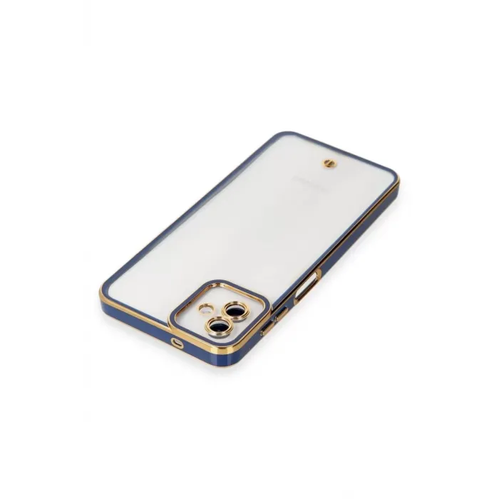 Newface Samsung Galaxy A04 Kılıf Liva Lens Silikon - Mavi