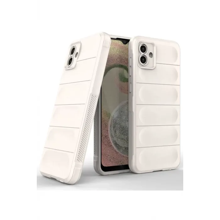 Newface Samsung Galaxy A04 Kılıf Optimum Silikon - Krem