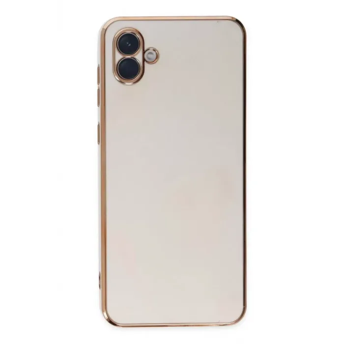 Newface Samsung Galaxy A04 Kılıf Volet Silikon - Beyaz