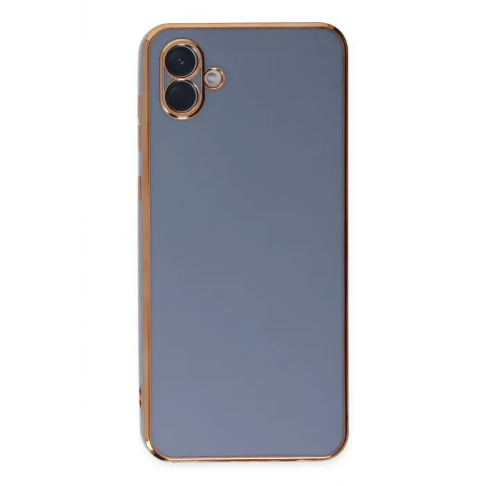 Newface Samsung Galaxy A04 Kılıf Volet Silikon - Mavi