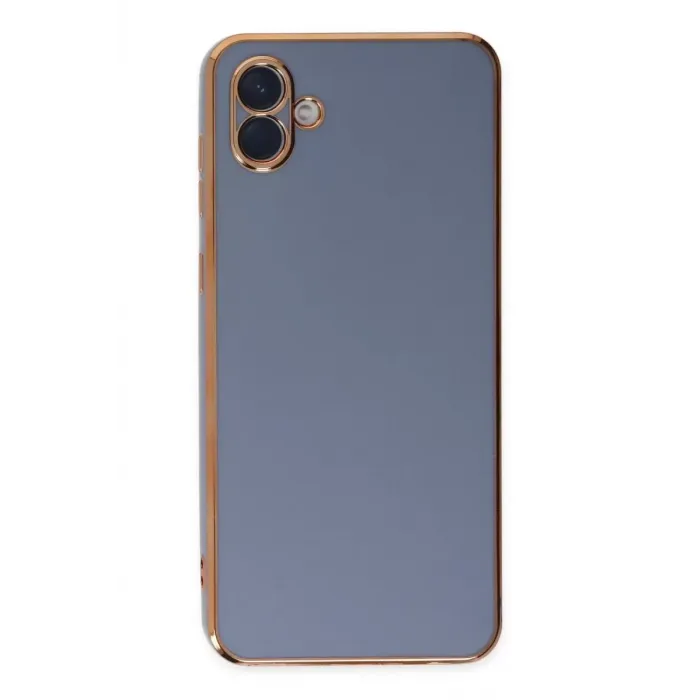 Newface Samsung Galaxy A04 Kılıf Volet Silikon - Mavi