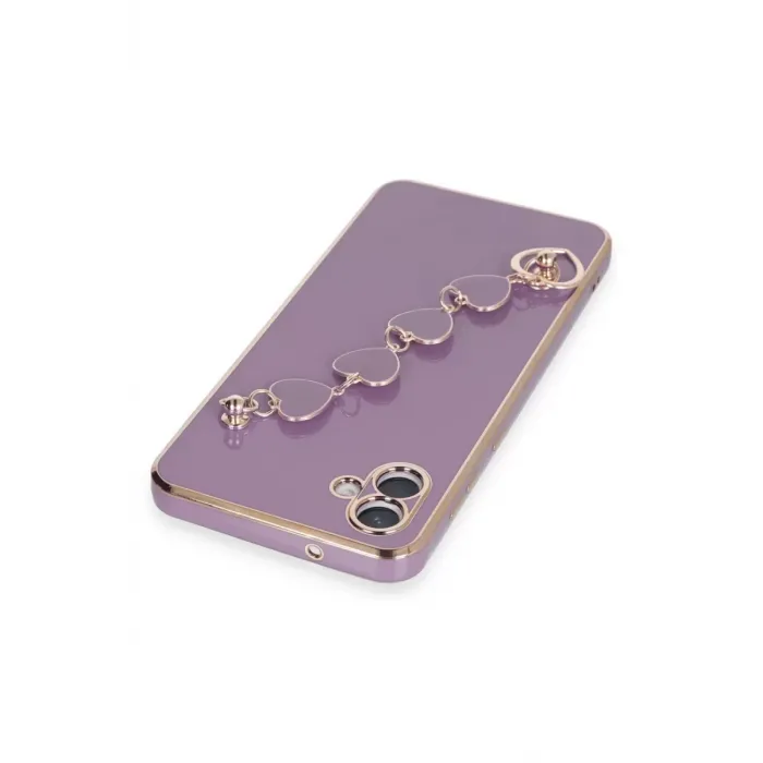 Newface Samsung Galaxy A04E Kılıf Esila Silikon - Mor