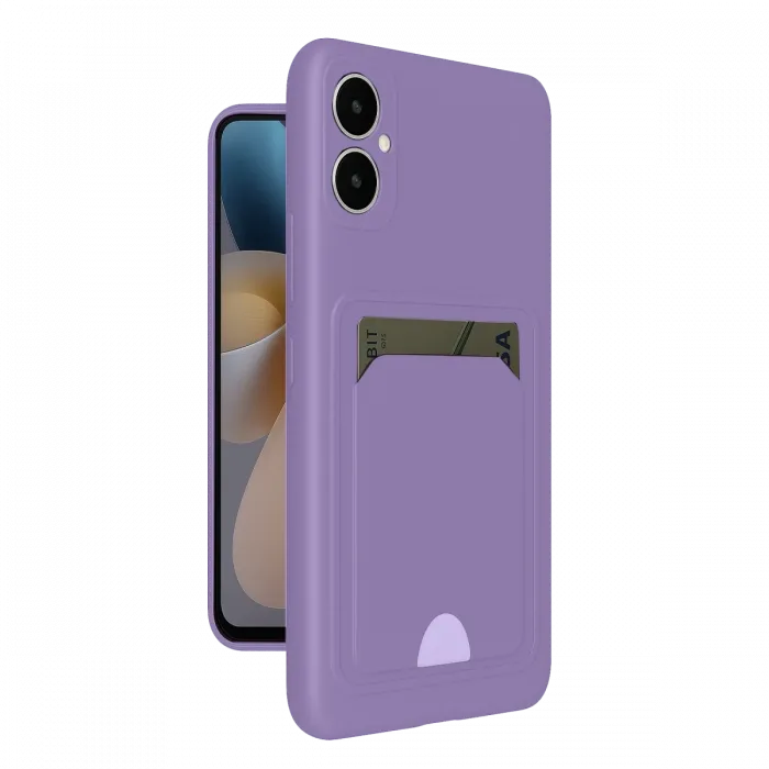 Newface Samsung Galaxy A05 Kelvin Kartvizitli Silikon - Lila