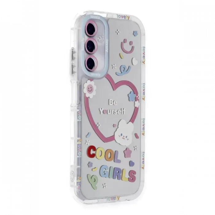 Newface Samsung Galaxy A05S Kılıf Reflexion Desenli Kapak - Desen 1