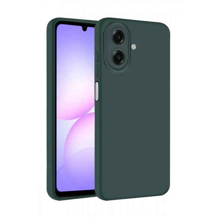 Newface Samsung Galaxy A07 4G First Silikon - Koyu Yeşil