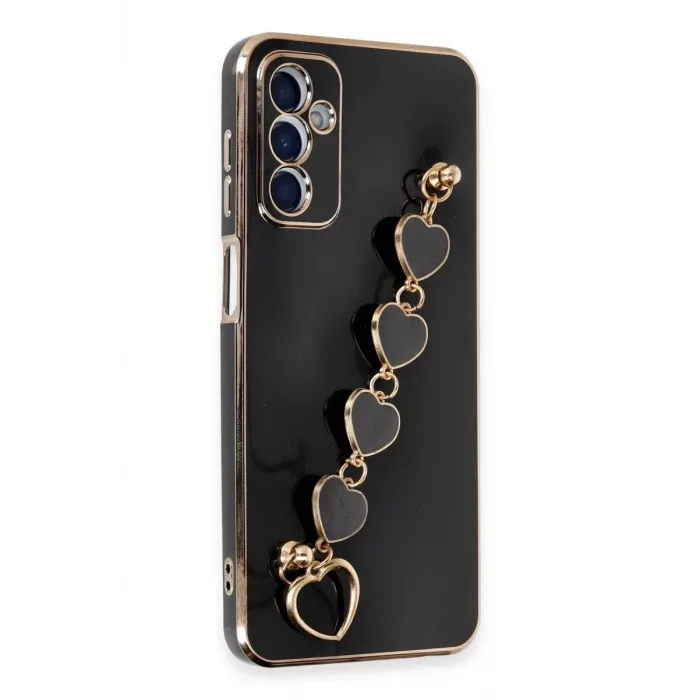 Newface Samsung Galaxy A14 4G Kılıf Esila Silikon - Siyah