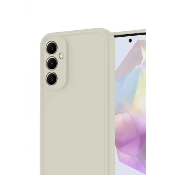 Newface Samsung Galaxy A17 5G Viera Silikon - Krem