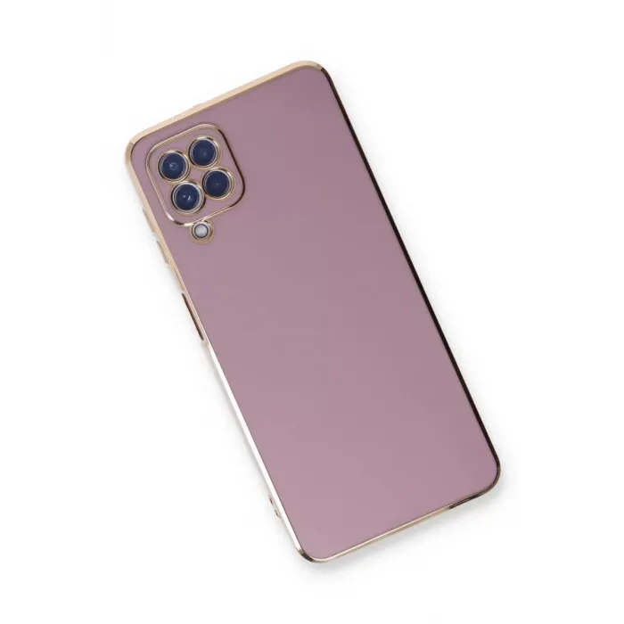 Newface Samsung Galaxy A22 Kılıf Volet Silikon - Mor