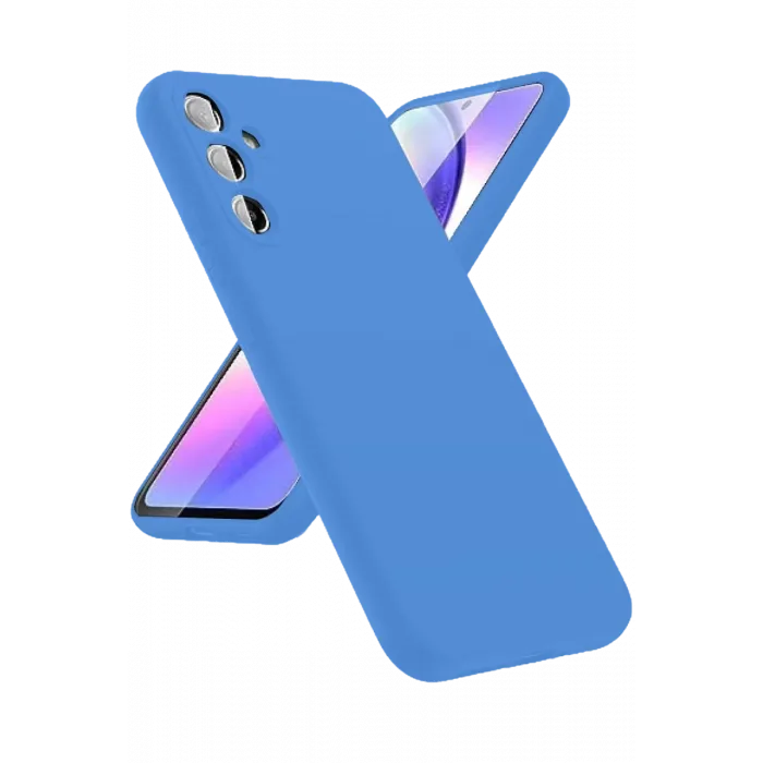 Newface Samsung Galaxy A24 4G Kılıf First Silikon - Mavi