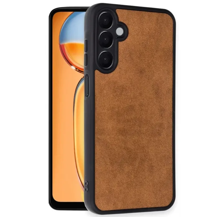 Newface Samsung Galaxy A26 Kılıf Aras Deri Kapak - Taba