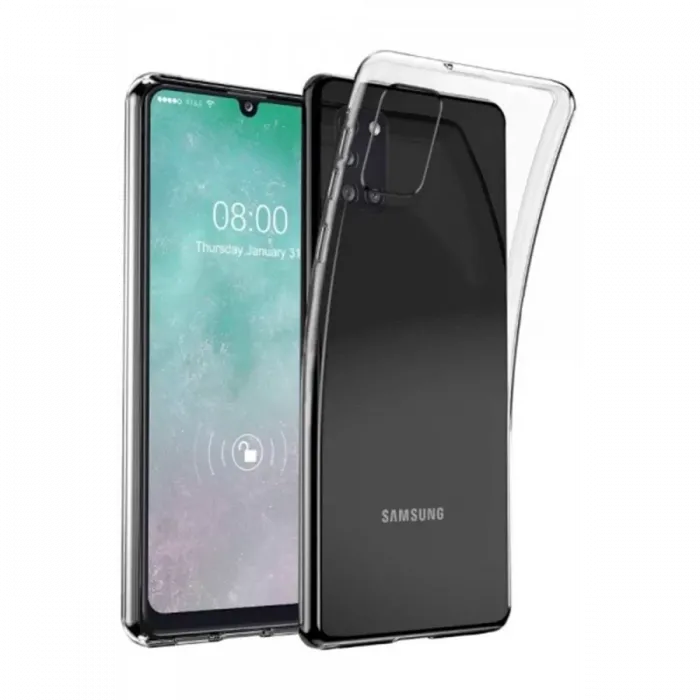 Newface Samsung Galaxy A31 Kılıf Lüx Şeffaf Silikon