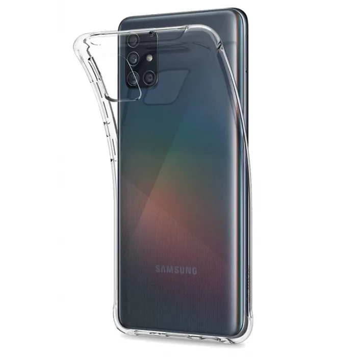 Newface Samsung Galaxy A51 Kılıf Lüx Şeffaf Silikon
