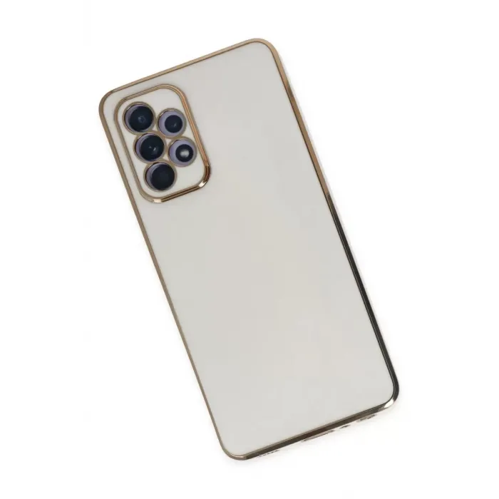 Newface Samsung Galaxy A52 Kılıf Volet Silikon - Beyaz