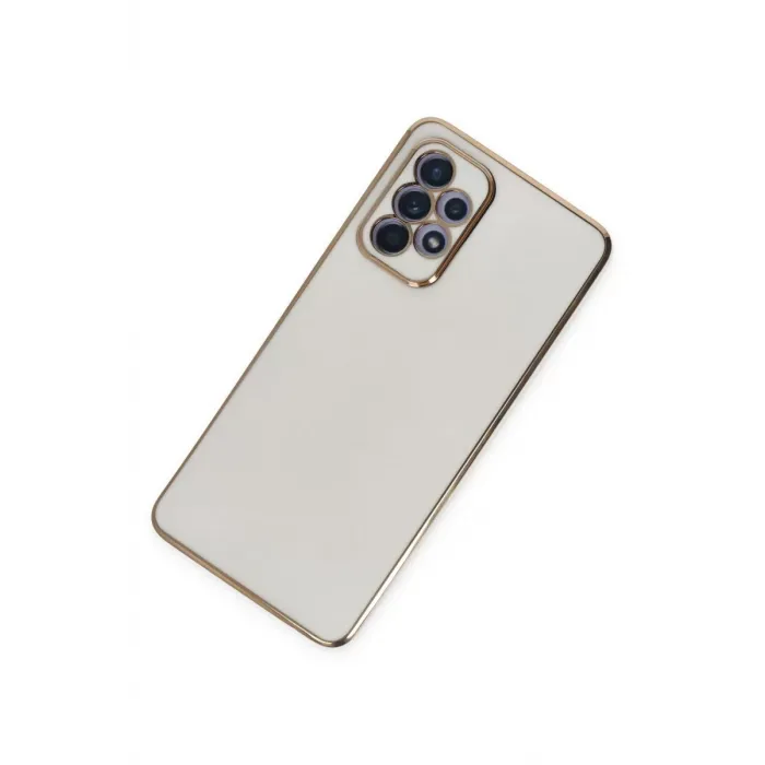 Newface Samsung Galaxy A52 Kılıf Volet Silikon - Beyaz
