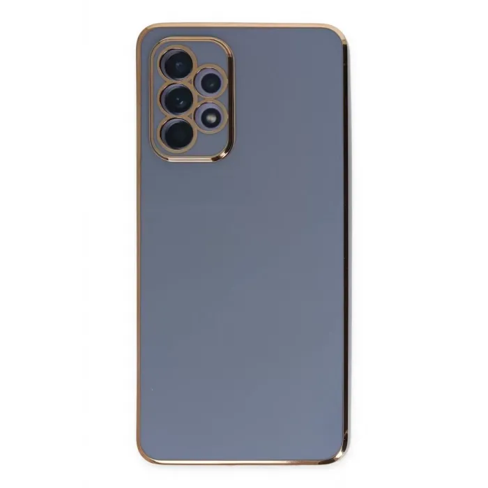 Newface Samsung Galaxy A52 Kılıf Volet Silikon - Mavi