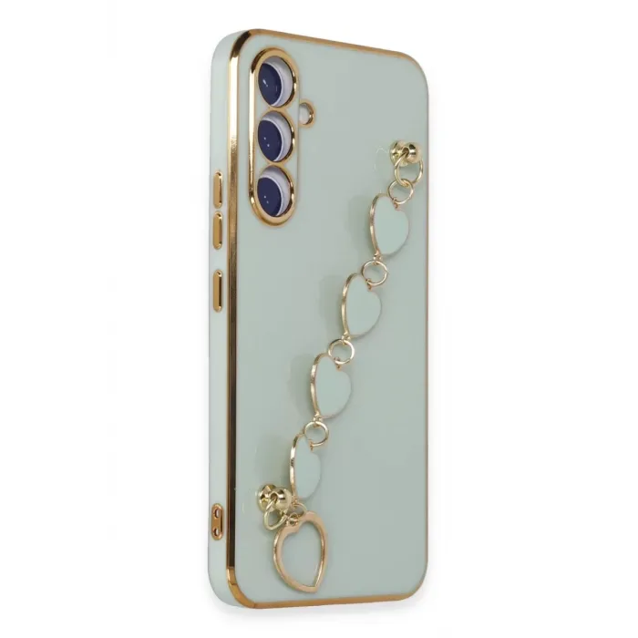 Newface Samsung Galaxy A54 5G Kılıf Esila Silikon - Su Yeşili